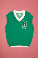 Жилет-свитер Reebok с нашивками Forever 21, зеленый
