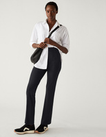 Расклешенные брюки из джерси Marks & Spencer, черный