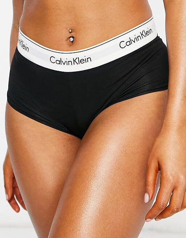 Черные хлопковые шорты Calvin Klein Modern