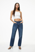 Винтажные джинсы Mom Fit со сверхвысокой лодыжкой H&M