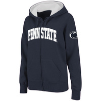 Женская толстовка Stadium Athletic Navy Penn State Nittany Lions с капюшоном и молнией во всю длину Colosseum