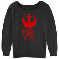 Пуловер с напуском из махровой ткани с логотипом Rebel Mom для юниоров Star Wars Rebel Mom Licensed Character