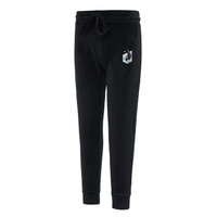 Женские велюровые брюки Concepts Sport черного цвета с манжетами Minnesota United FC Intermission
