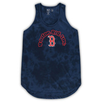 Женский спортивный костюм темно-синего цвета Boston Red Sox из джерси большого размера, майка и брюки, комплект для сна