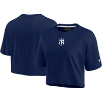 Женская супермягкая укороченная футболка Fanatics Signature New York Yankees с короткими рукавами