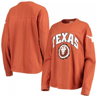Женская футболка Pressbox Texas Orange с длинным рукавом Texas Longhorns Edith