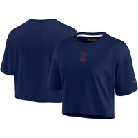 Женская супермягкая укороченная футболка с короткими рукавами Fanatics Signature Boston Red Sox