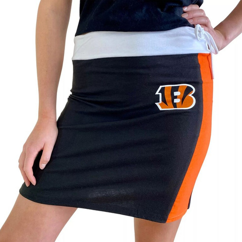 Женская жареная одежда, черная короткая юбка из экологически чистого материала Cincinnati Bengals