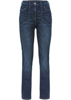 Эластичные джинсы с высокой талией и удобным узким поясом Bpc Bonprix Collection, синий