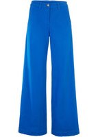 Широкие саржевые брюки из натурального хлопка Bpc Bonprix Collection, синий