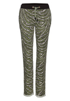 Свободные пижамные брюки LASCANA, зеленый
