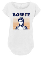 Рубашка F4NT4STIC David Bowie Orange Stripes, белый