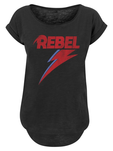 Рубашка F4NT4STIC David Bowie Distressed Rebel, черный
