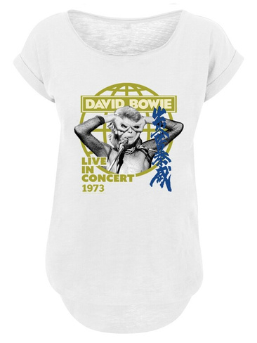 Рубашка F4NT4STIC David Bowie Live in Concert 1973, белый
