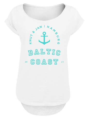 Рубашка F4NT4STIC Baltic Coast Ostsee Knut & Jan Hamburg Farbe, белый
