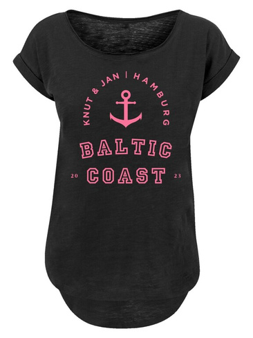 Рубашка F4NT4STIC Baltic Coast Ostsee Knut & Jan Hamburg Farbe, черный