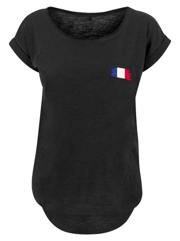 Рубашка F4NT4STIC France Frankreich Flagge Fahne, черный