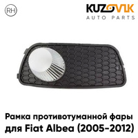 Рамка противотуманной фары правая Fiat Albea (2005-2012) рестайлинг KUZOVIK