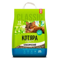 Туалет КОТЯРА комкующийся 20 л 8,4 кг