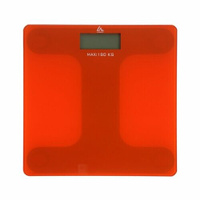 Весы напольные Luazon LVE-006, электронные, до 180 кг, 2хAAА (не в комплекте), оранжевые Мега