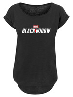 Рубашка F4Nt4Stic Marvel Black Widow Movie Logo, черный