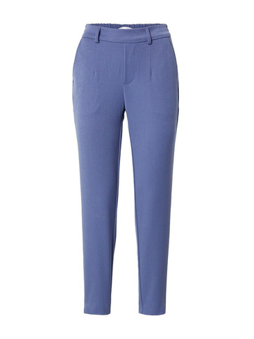 Узкие брюки со складками спереди Object, синий