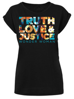 Рубашка F4Nt4Stic DC Comics Wonder Woman 84 Diana Truth Love Justice, черный