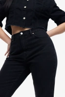 Винтажные сверхвысокие джинсы для мам с пышной посадкой H&M, черный