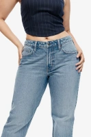 Прямые джинсы стандартного кроя с пышной посадкой H&M, синий