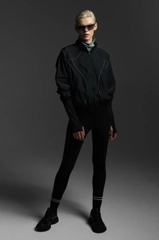 Теплые беговые леггинсы drymove с карманами H&M, черный