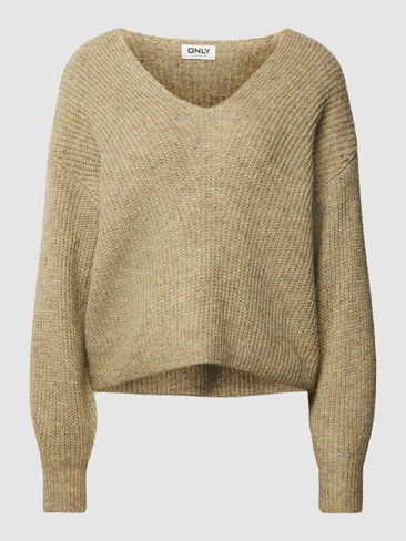 Вязаный свитер с V-образным вырезом модель "ВЕНЕДА" Only, мятный