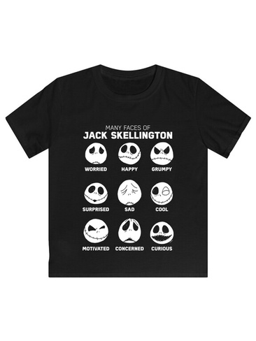 Рубашка F4Nt4Stic Disney Nightmare Before Christmas Faces of Jack, черный