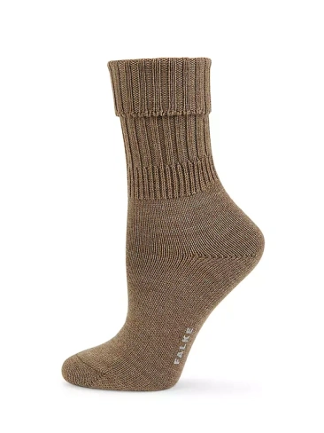 Носки для экипажа из смесовой шерсти в рубчик Striggings Falke, цвет nutmeg melange