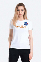 Хлопковая футболка NASA PM T Alpha Industries, белый