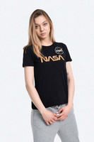 Хлопковая футболка Футболка NASA PM 198053 365 Alpha Industries, черный