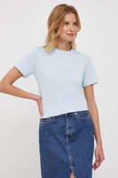 Хлопковая футболка Calvin Klein Jeans, синий