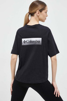 Хлопковая футболка Columbia, черный