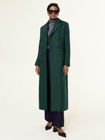 Пальто Inge из переработанной шерстяной смеси Baukjen, сосновый зеленый