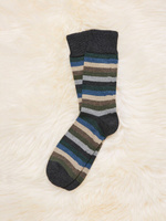 Носки до щиколотки с насыщенной полоской из шерсти Celtic & Co., земля/мульти