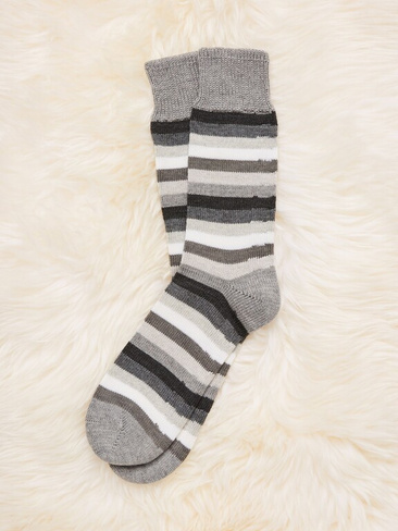 Носки до щиколотки с насыщенной полоской из шерсти Celtic & Co., серый меланж
