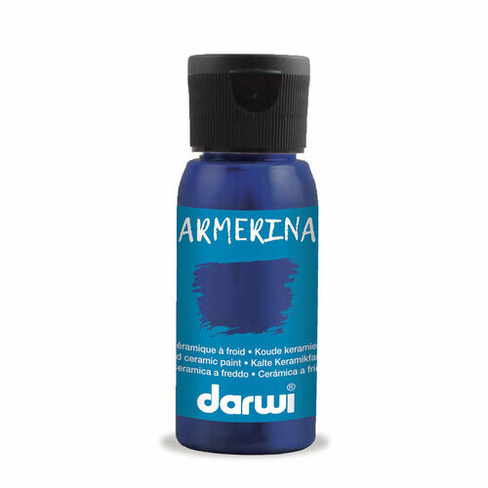 Краска для керамики 50 мл (236 темно-синий) Darwi Armerina, 1 упаковка DARWI