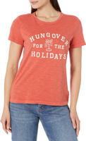 Классическая футболка с круглым вырезом Hungover For The Holidays Lucky Brand, цвет Aurora Red