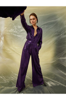 Брюки-палаццо с пайетками и карманами Koton, фиолетовый