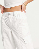 Белые брюки карго с низкой посадкой ASOS Petite 00's