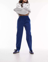 Синие вельветовые брюки Topshop