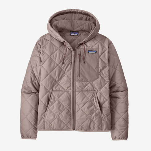 Женская стеганая толстовка-бомбер с ромбами Patagonia, цвет Stingray Mauve