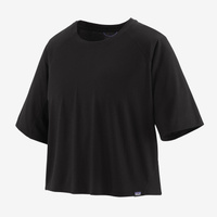 Женская укороченная рубашка Capilene Cool Trail с короткими рукавами Patagonia, черный