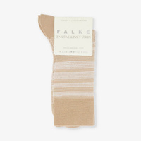Носки из эластичной ткани с узором в полоску и высотой до икры Falke, цвет pearl