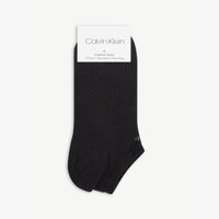 Набор из трех носков из смесового хлопка с вышитым логотипом Calvin Klein, черный