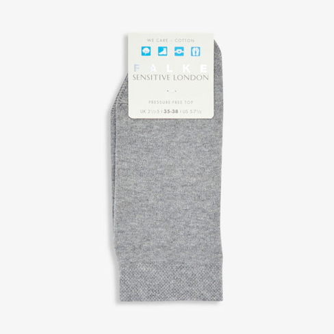 Носки Sensitive London с подъемом по щиколотку из эластичного хлопка Falke, серый